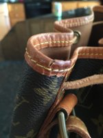 CRACKED LOUIS VUITTON VACHETTA HANDLE *I try to fix it* 