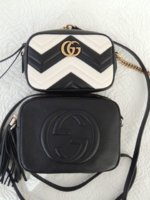 GUCCI MARMONT Camera Bag Small  What Fits Inside Mod Shots Comparison to  Michael Kors Jet Set 