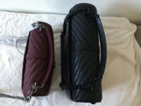 Comparison with College bag Large and Medium