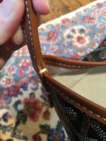 Another common problem on Goyard tote is the wear and tear on the