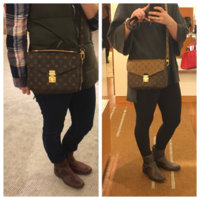 LOUIS VUITTON POCHETTE METIS I MONOGRAM VS REVERSE MONOGRAM 