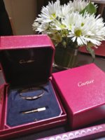 Cartier thin pave love on sale bracelet