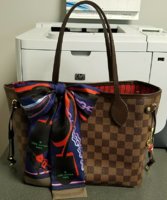 Neverfull MM with a Ferrari scarf - who said accessories need to