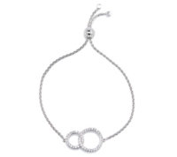 Diamonique 0.5ct tw Circles Friendship Bracelet Sterling Silver.jpeg