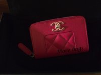 6 Chanel Dark Pink Mademoiselle Coin Purse.jpg