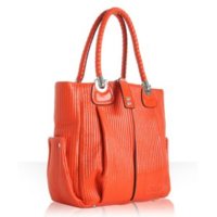 Orange Patent Heloise Quilted SmallerTote.jpg