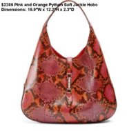 $2389 Pink and Orange Python Soft Jackie Hobo.jpg