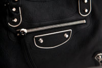 Balenciaga Black Metallic Edge Chevre City-2.jpg