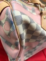 Alison From Cart To Keep - Avoid color transfer! . I love Louis Vuitton  Damier Azur canvas 🥰 If you do too, avoid wearing with dark denim which  can lead to color