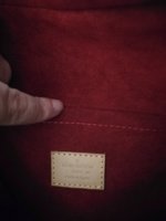 LV employee purchase markings on the bag