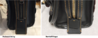 posmark fake vs 58840 tea rose rogue side corner view.png