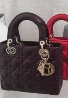 Lady dior amaranth sale