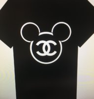 mickey mouse chanel t shirt