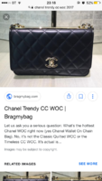 Chanel Classic Quilted WOC With Signature Charm