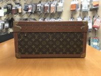 Restoration of an oxidized Louis Vuitton Alzer 65 suitcase - Malle2luxe