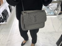 Currently Coveting: YSL Niki Bags with Tonal Leather Encased YSL Monogram -  PurseBlog