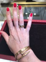 Help please!!! I can't decide whether to go with the small or classic size Cartier  Trinity Ring | PurseForum
