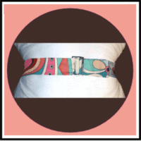 Kailo chic teal mod floral headband.gif