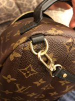 how to wear lv palm spring mini