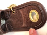 COACH VINTAGE RARE BROWN LEATHER Mini Daypack:Backpack:Coin Key Fob 7253 NIB 2.jpg