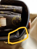 louis vuitton pochette metis glazing issues