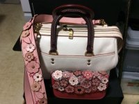 Coach Peony Bag Strap Chalk Rogue Red Clutch.JPG