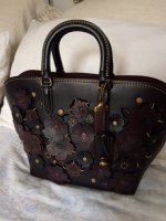 Coach Dakotah Linked Tea Rose - Black.JPG