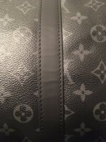 First time LV owner here. My Keepall Bandoulière 55 seems to “pucker” when  I carry it by the strap. Am I being too paranoid about it? Is it normal?  It's not loaded