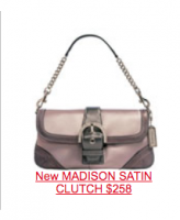 8949 Coach New MADISON SATIN CLUTCH $258 wayback march, 2005 image.png