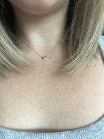 tiffany small bean necklace