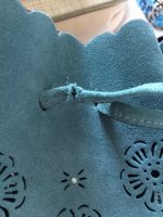 Coach Suede Bucket Bag - Drawstring Tear.JPG