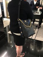 chanel button up hobo bag 2018