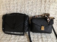 Comparison with YSL large College bag and Louis Vuitton Pochette Metis