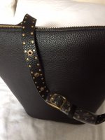 Coach Black Duffle - Strap Detail.JPG