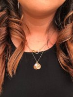 Cartier Love necklace with interlocking 