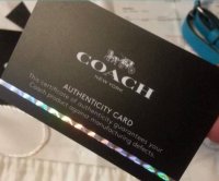 of authenticity card