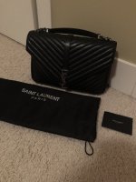Bought the YSL College from Fashionphile but it looks a bit dented on the  left side? I paid $1503, should I keep it or return? Is this just how the  bag is?