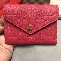 Louis Vuitton Empreinte Victorine Wallet in Red Pink