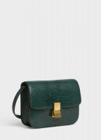 Celine MEDIUM CLASSIC BAG IN DARK GREEN LIZARD 164174AFR.31ER_2_FALL18_85332.jpg