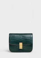 Medium Classic Bag in Dark Green Croc 189174AII.31ER_1_FALL18_85277.jpg