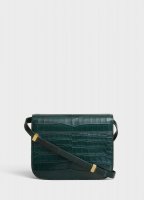 Medium Classic Bag in Dark Green Croc 189174AII.31ER_3_FALL18_85306.jpg