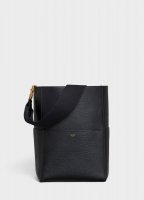 Celine Sangle Bucket Bag in Black Soft Grained Calfskin 189593AH4.38NO_1_SPR19_121129.jpg