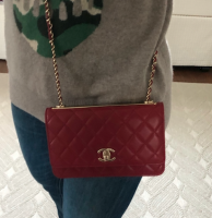 Chanel Classic Quilted WOC With Signature Charm