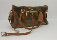 Coach 99999 brown suede satchel.jpg