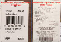 katoshouten Japan fake coach 31350 receipt-tag.png