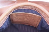 Coach? british tan flap bag Bedford? Sonoma lining serial _5A-5265 open.jpg