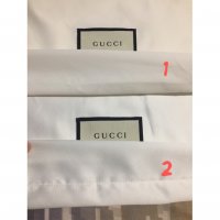 GUCCI LOT 2 White Polyester Dust Bag for Shoes 2042 Cm 