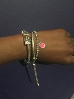 tiffany pink heart bracelet