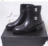 chanel turnlock boots
