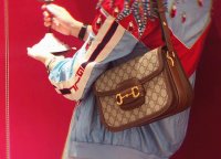 GUCCI 1955 HORSEBIT shoulder bag GG Supreme brown #purseblog #purseforum